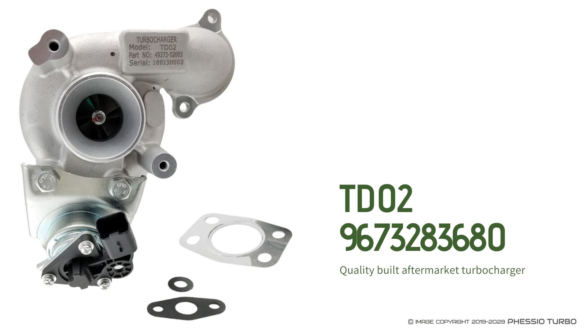 Bisenya Actionneur turbocompresseur compatible avec 207 208 308 Berlingo C3 C4 9673283680 0375.Q9 49373-02002