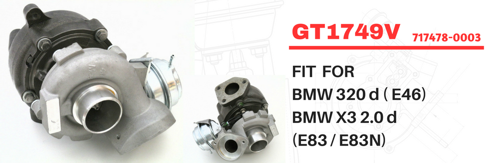 GT1749V Turbocharger 717478-0003